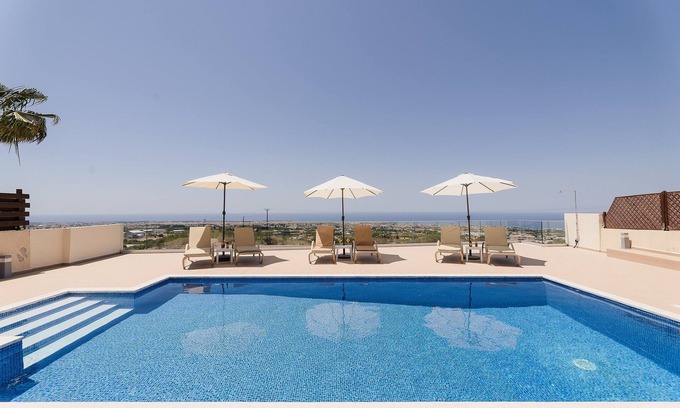 Tremithousa Villa | Villa Oleander - 4 bedroom Villa with Private Heated Pool, Hot Tub, Stunning Views