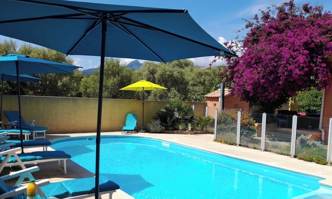 Ventiseri House | Villa ORINELLA ROSSA Ventiseri CORSE - swimming pool - 2 bedrooms - air conditioning - 5/6 pers