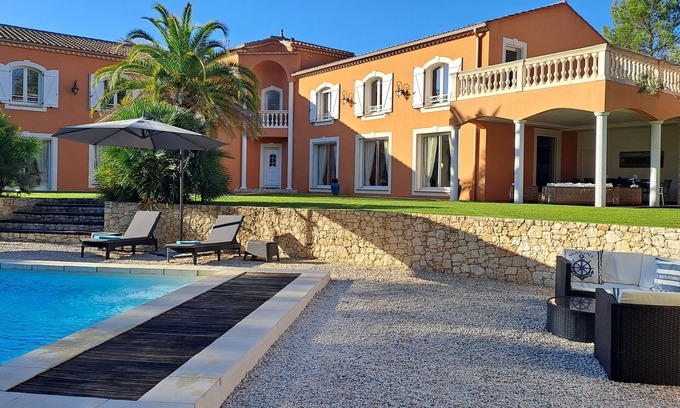 Cannes-et-Clairan House | Villa Palmier Avec Piscine Chauffée Privée Proche D'uzes et Anduze