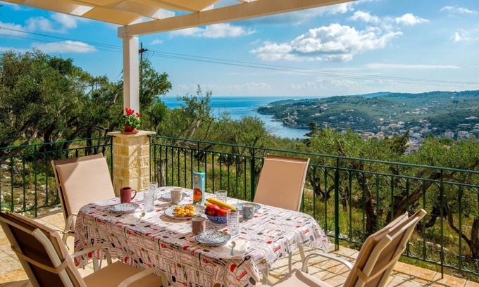 Ieromonachos Villa | Villa Plagia: Luxury, Views, sunny terraces, sleeps 5
