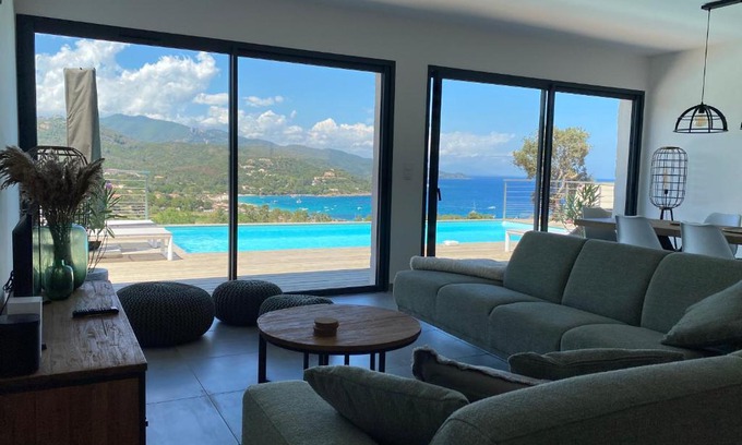 Favone Villa | Villa Pura Corsica with sea view and private pool