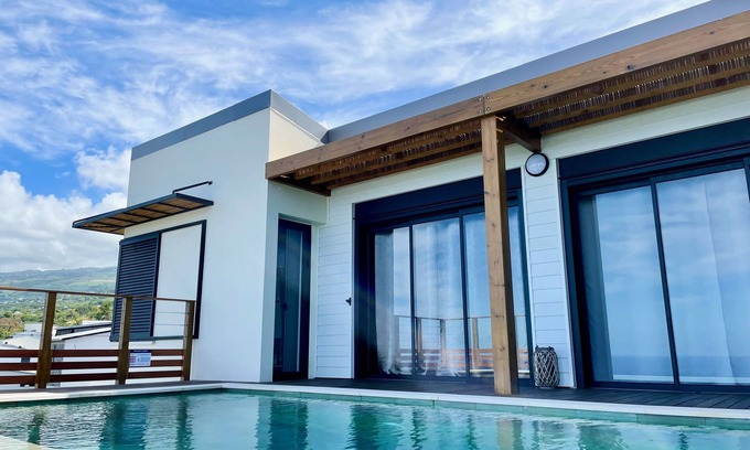 Le Portail Villa | Villa Roche Café * avec piscine/Vue mer panoramique/Saint-Leu Réunion