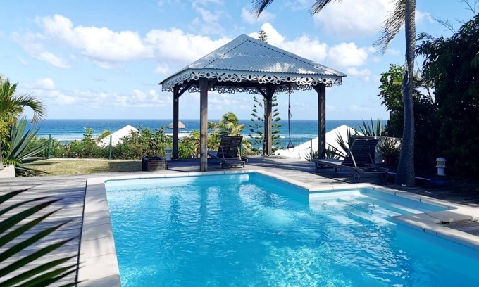Saint-Francois Villa | Villa Saint François Ref G044 2ch vue mer piscine