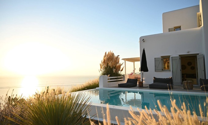 Fanari Villa | Villa Santa Andrea with a fantastic 180 degree sea view