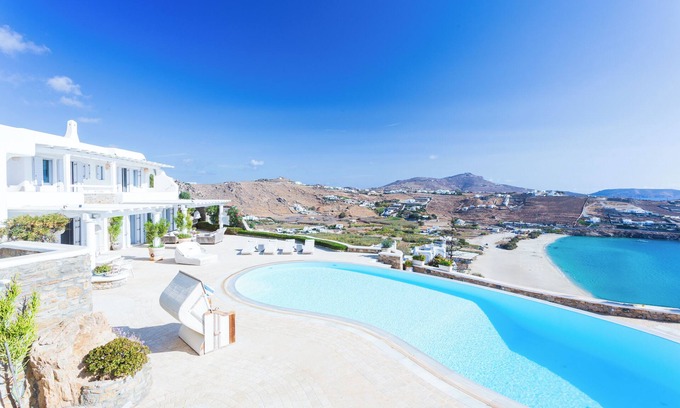 Xilokeratidi Villa | Villa Santa Barbara Stunning Sea Views Amazing Sandy Beach Full Service