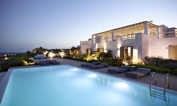Paradise House | Villa Sepia 1 Luxury Waterfront Placed at the Best Location on Mykonos