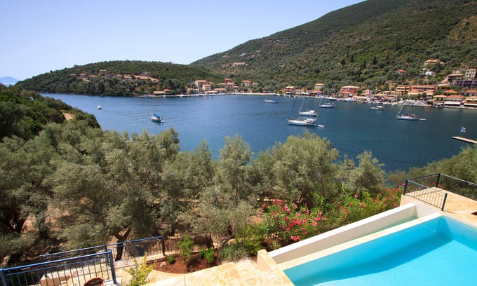 Sivota Villa | Villa Sivota, Exclusive sea front Villa with 99" Underground Cinema
