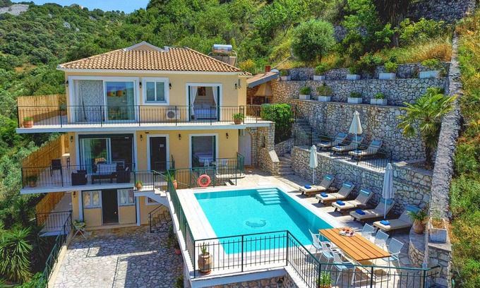 Kassiopi Villa | Villa Spiros with private heated pool Imerolia Kassiopi