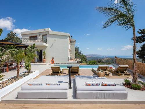 Paidochori Villa | Villa Staride, sea view, private heated pool, playground