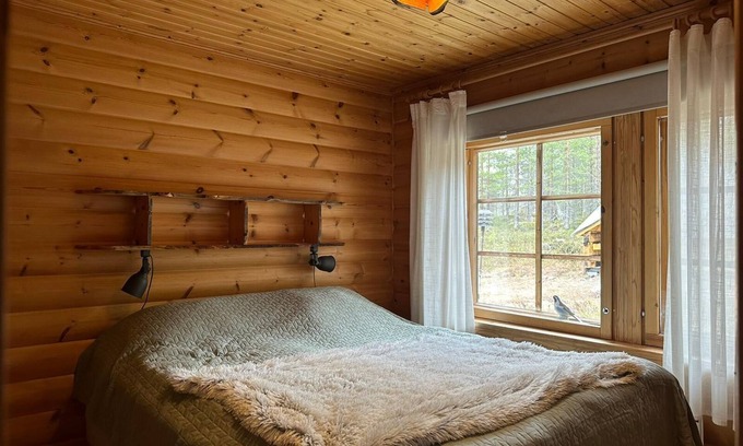 Lampivaara Cabin | Villa Sukka - Cozy cabin with Sauna and a fully equipped kitchen - Free WiFi