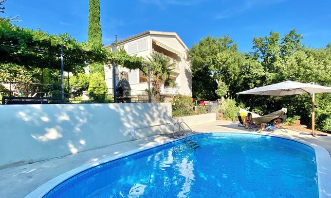 Donji Zagon House | Villa Theresa Croatia 220m above the Adriatic Sea with pool,whirlpool and sauna