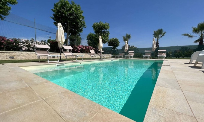Civitanova Marche Apartment | Villa Torrione - Apt Magnolia - Shared Pool & Airco