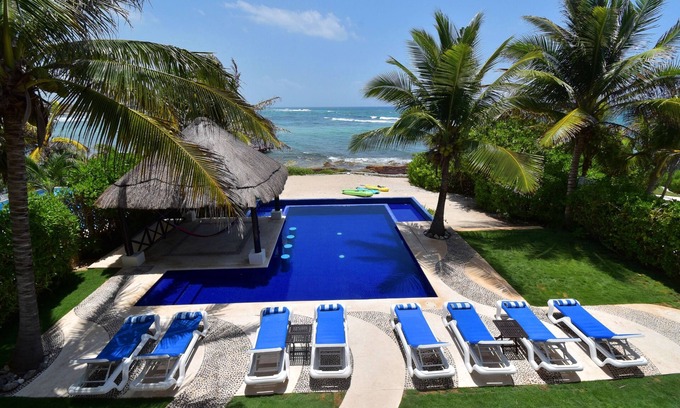 Akumal House | Villa Valhalla Luxurious Ocean Front Great Vacation Home