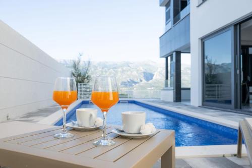 Vinjerac Apartment | Villa Velebit - luxury apartment steps away from Adriatic Sea, with private pool and stunning views