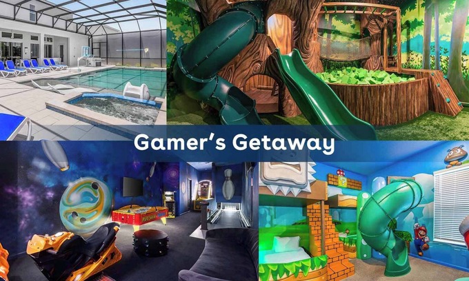 Loughman House | Villa w/Treehouse RM, Bowling, Gamer Themed BR, Theater & Game Loft, Near Parks