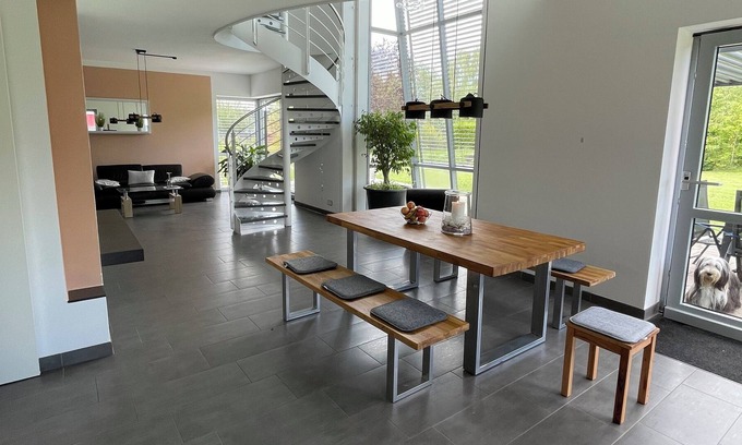 Zella-Mehlis Villa | Villa WanderLux combines hiking with family and friends in a modern villa