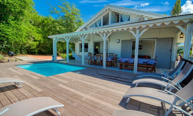 Trois-Ilets Villa | Villa with ocean view and pool (MQTI09 8p)