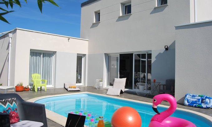 Pleherel-Plage-Vieux-Bourg House | Villa with private pool, close to beaches and Cap Frehel /Brittany
