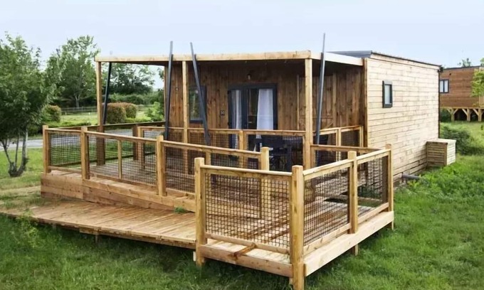 Lignieres House | Village de Cottages - 3-Room PMR Cottage for 6 People with Air Conditioning