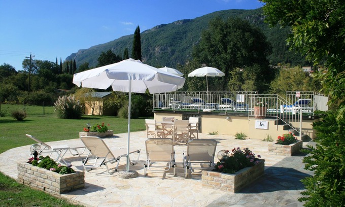 Ano Korakiana Villa | Village View’ is a beautifully built two-bedroomed villa for a relaxing holiday