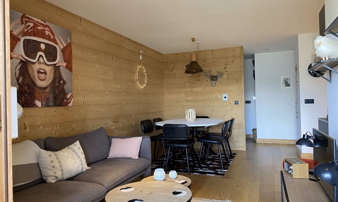 Arc-1800 Apartment | Villards, high standing apartment 8p., Rés L'Ecrin at the foot of the slopes, ski school, shops