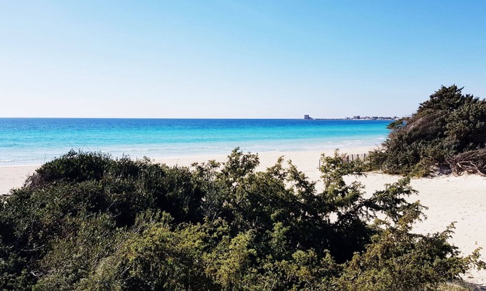 Torre Lapillo House | Villetta Baia Blu | outdoor space, a/c, 3 bds