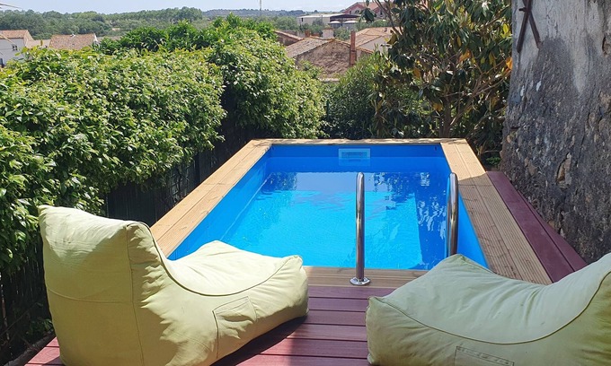 Pouzolles House | Vine Views Suntrap Terrace, Garden And Small Pool With Terrace