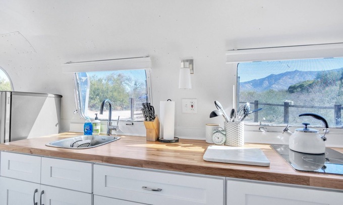 Catalina House | Vintage Airstream near the Catalina Mountains by RedAwning