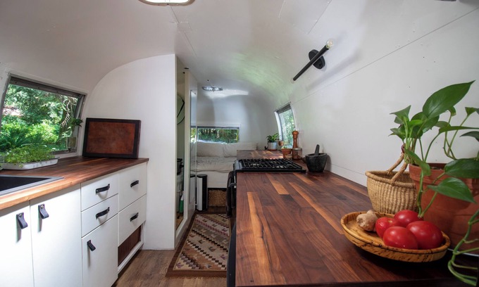 Alert Bay House | Vintage Airstream with Ocean Mountain Views