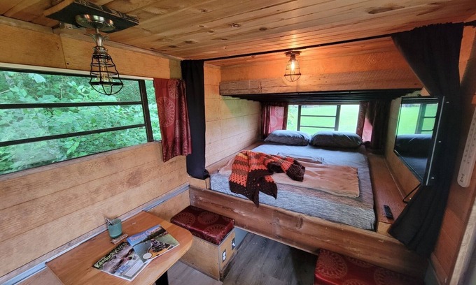 Jonesville Cabin | Vintage Camper Cabin on Beautiful Farm Near Ark & Bourbon Trailn