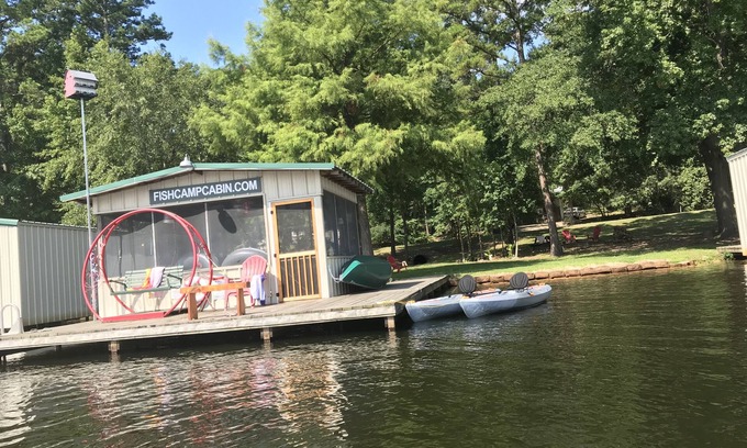 Hawkins Cabin | Vintage Cottage on Lake! Fish Camp Cabin FREE kayak, canoe & bike use!