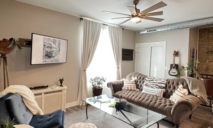 Fifth Ward Condo | Vintage Pad w/Garage in Historic Walker's Point