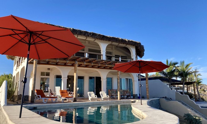 Los Zacatitos House | Vista Del Sol BEACH FRONT CASA East Cape Private Escape on the Sea of Cortez