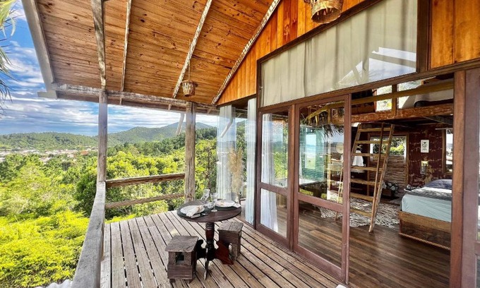 Governador Celso Ramos House | Vista incrível! Chalé com hidromassagem! FU01I