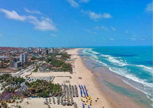 Vicente Pinzon Apartment | Vista mar, piscina, na praia do futuro, com Ar condicionado e Wi-Fi