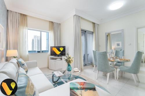 Downtown Dubai Apartment | Vogue Damac Mall Street with Burj Khalifa View