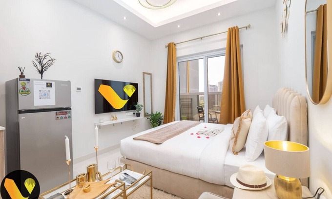 Dubai Sports City Apartment | Vogue Studio at Hera Tower Sports City
