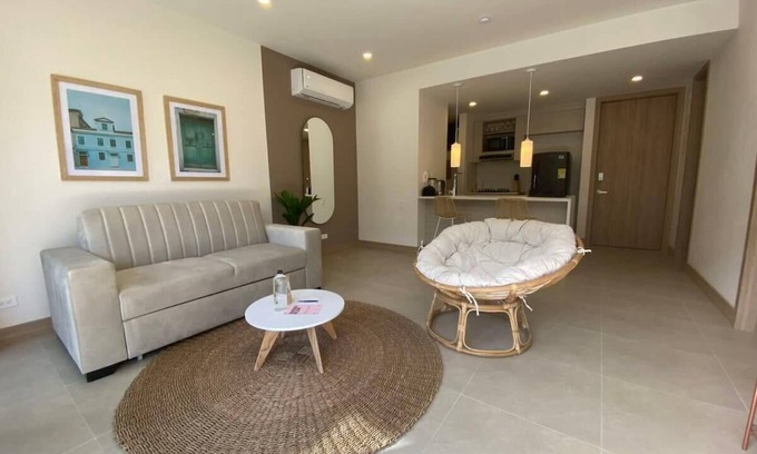 Cartagena District Apartment | w* | Lovely 1BR w/Pool and Balcony in Manzanillo