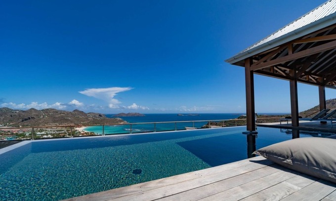 Morne de Depoudre Villa | W View - 4-Bedroom Ocean View in the hills of St. Jean