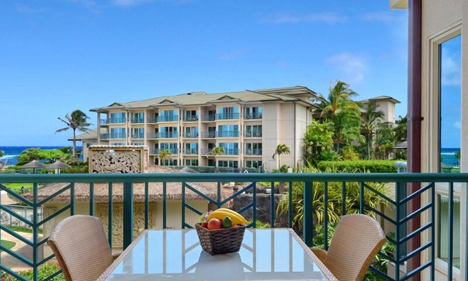 Wailua Condo | Waipouli Beach Resort B202 - Resort Pool, Waterslides, AC, & Steps to Beach Fun!