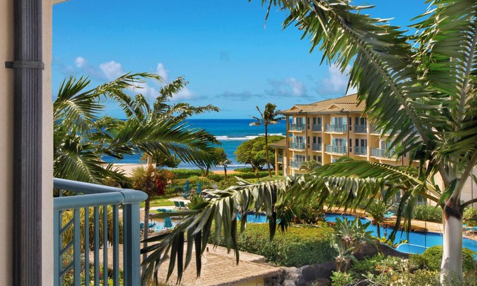 Wailua Condo | Waipouli Beach Resort C402 Top Floor 2 Bedroom Ocean & Pool View Suite with AC!