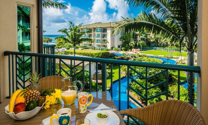 Wailua Condo | Waipouli Beach Resort Exquisite Oceanview Overlooking the Fantasy Pool