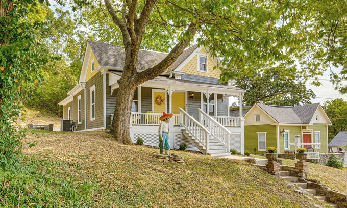 Excelsior Springs House | Walk Downtown: Historic Home in Excelsior Springs