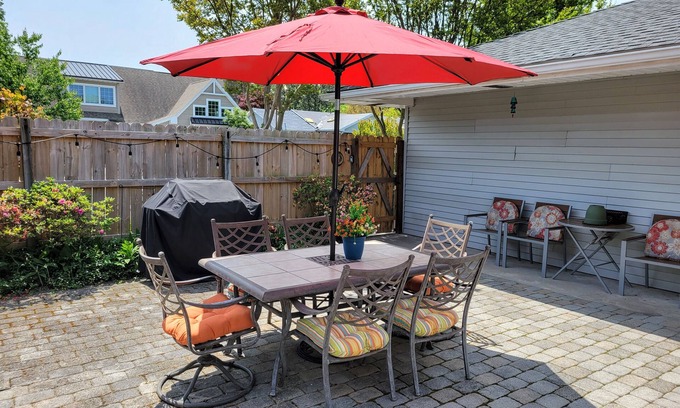 Country Club Estates House | Walk Everywhere - Hidden Oasis - On Beach Time! - 2 Patios - Best Value in Town