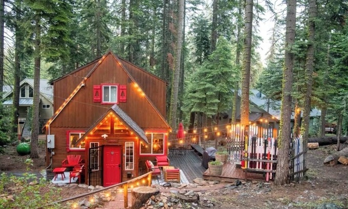 Timberland Cabin | Walk to Beach, Dogs Ok, Hot Tub -Salty Bear Cabin