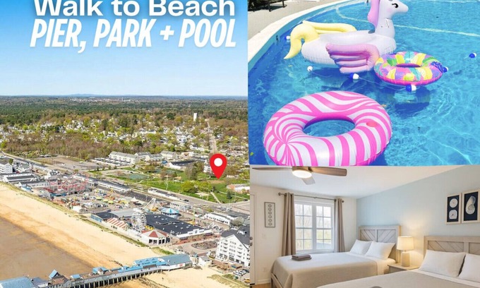 Old Orchard Beach Apartment | Walk to Beach & Pier | 1BR Suite with Pool & Kitchenette