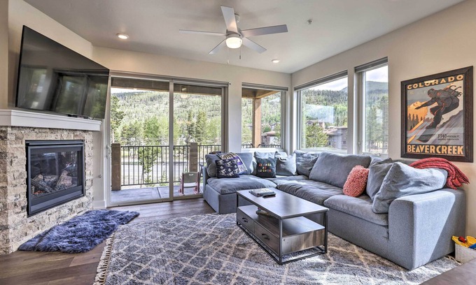 Lakeside Village Condo | Walk to Lifts: Condo w/Mtn Views in Keystone!