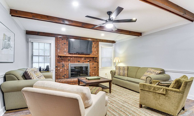 Cary House | Walk to Parks & Town Square: Cary Home w/Yard!