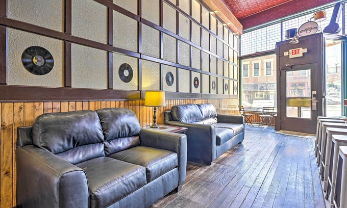 Lansing Apartment | Walk to River: Unique Studio in Renovated Bar!