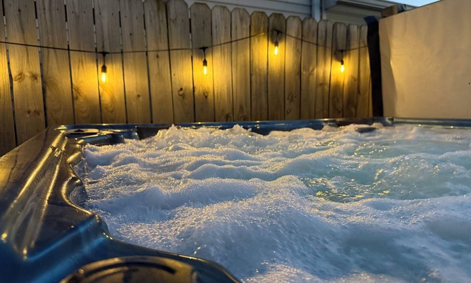 Babe Denny House | Walk to Stadium & Convention, Pet-Friendly Home Well-Stocked and Private Hot Tub